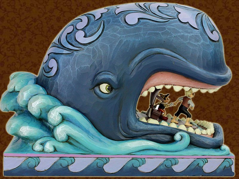 フィギュア ☆ ピノキオ 鯨 クジラ Disney Traditions
