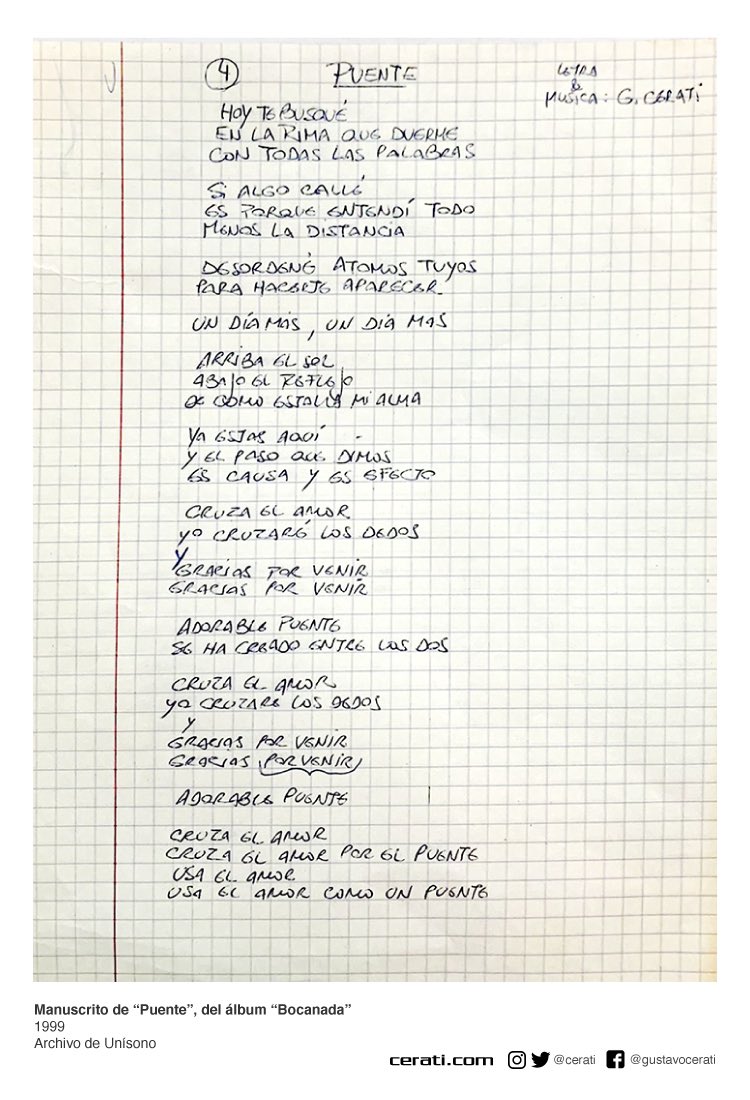 cerati's tweet image. Gracias.
#CeratiEterno