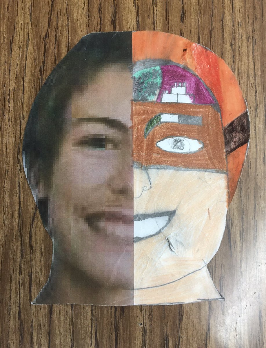 mslukins's tweet photo. My students created beautiful 🎨 art pieces to showcase their 😊 “identities” based on an ✍️ “autobiopoem” they wrote about themselves! 👊 Social justice & 🧠 creativity @DeAnza_Academy #togetherwenavigate https://t.co/RC9oHAm8a2