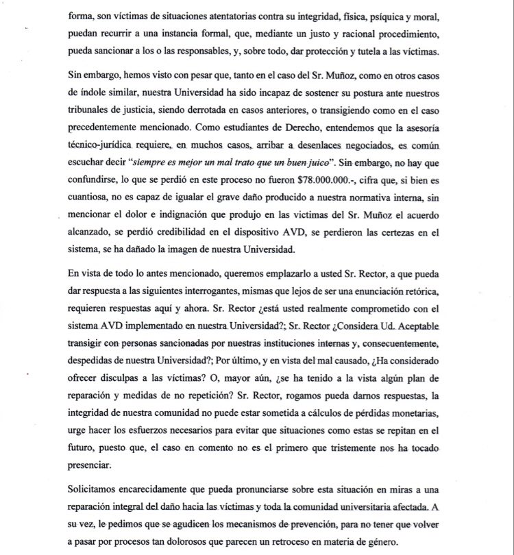 CEDUACh's tweet photo. ⚠️ #nomasimpunidad⚠️ 
El día de hoy nos dirigimos a Independencia #641, para hacer entrega de una Carta Dirigida al Rector de nuestra casa de estudios, solicitando que se pronuncie respecto de las decisiones adoptadas en el caso Muñoz. https://t.co/BSKON5ZHaH