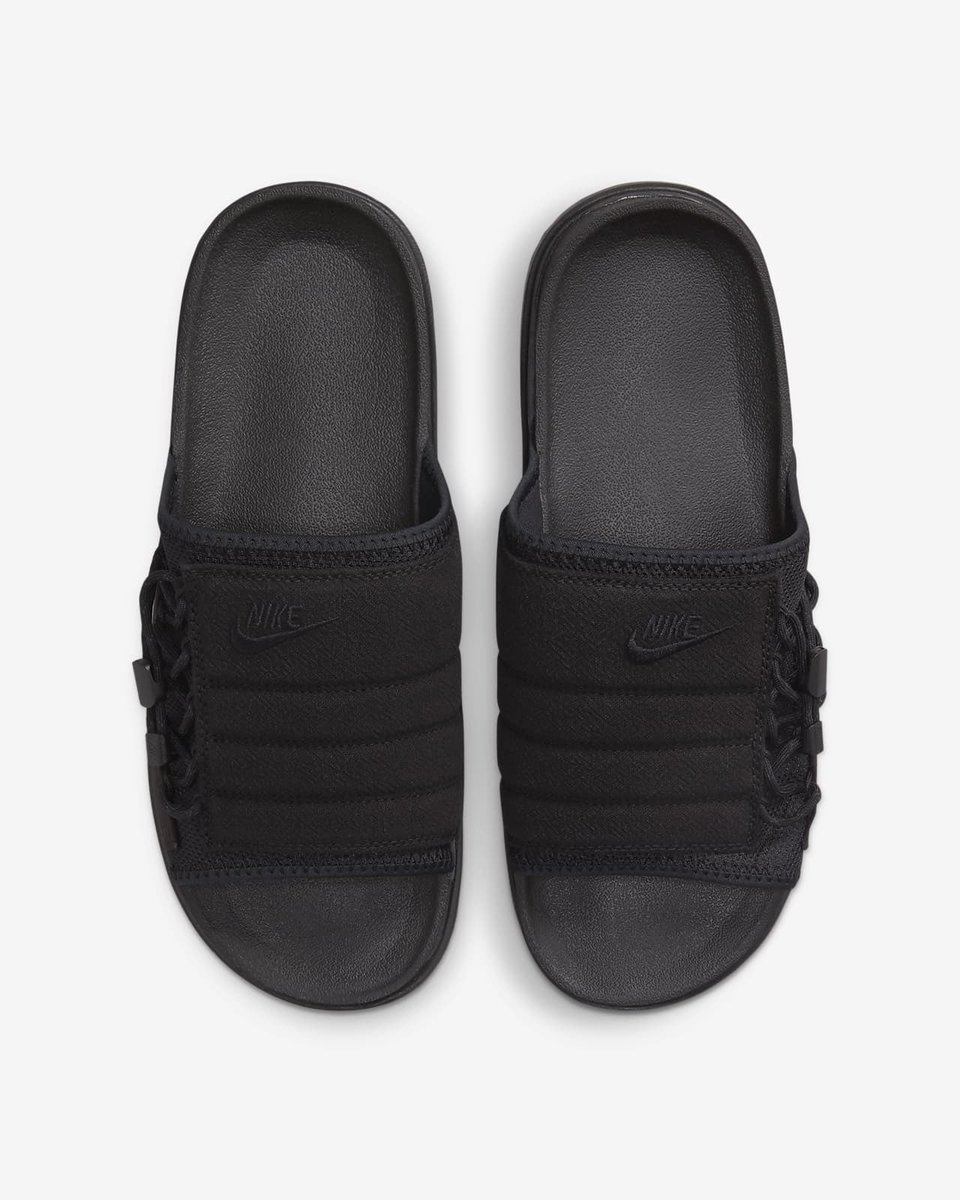 snkr_twitr's tweet image. Nike Asuna Slides ‘Triple Black’ 

bit.ly/3n0zBEl

#AD
