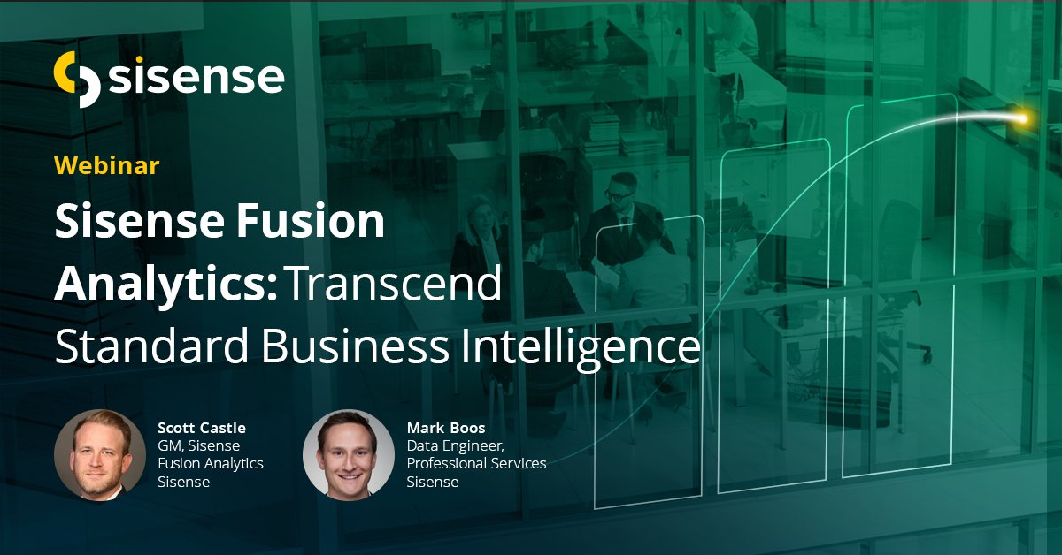 Sisense's tweet image. Join us as we show you how to connect analytics directly into Slack, Salesforce, Google Slides and Google Sheets, and our soon to be released, Python functionality in Notebooks. 

bit.ly/3kJnLf1

#AnalyticsEverywhere
#Analytics
#GoogleSheets