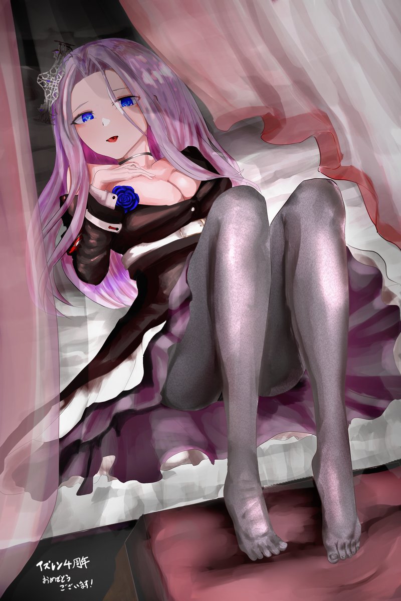 アズレン ヨークタウン描きました 四周年おめでとうございます アズールレーン アズ 西都狐九 コク のイラスト