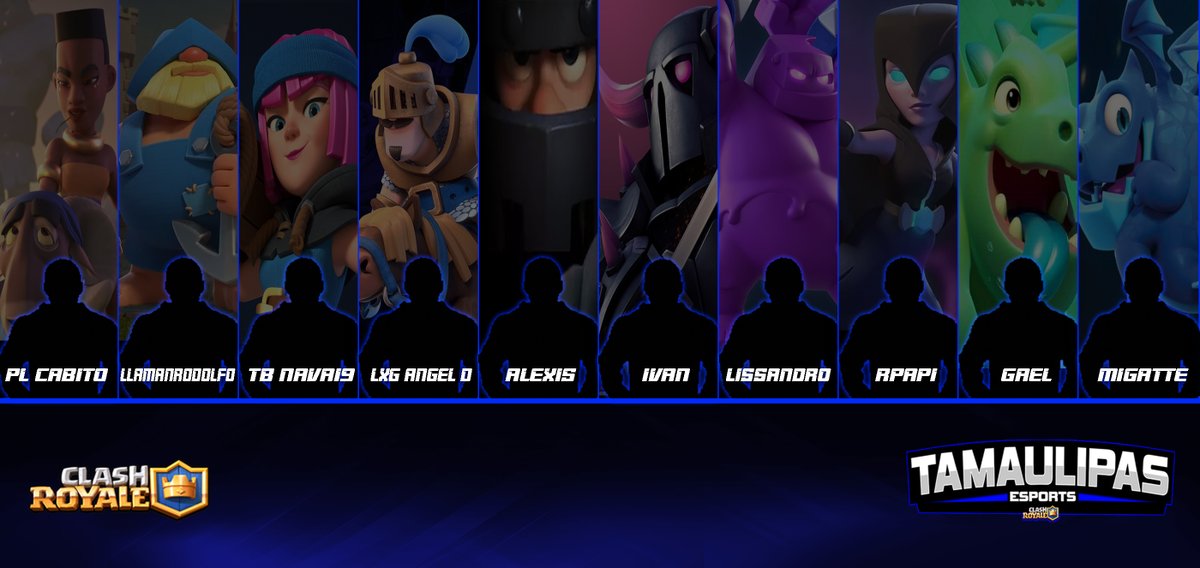 Presentación. | #ClashRoyale 
Mostrando los jugadores que están poniendo en alto al estado de Tamaulipas, y también agradecemos al refuerzo que es @Julian_Hacke_CR  que apoya en las competiciones.