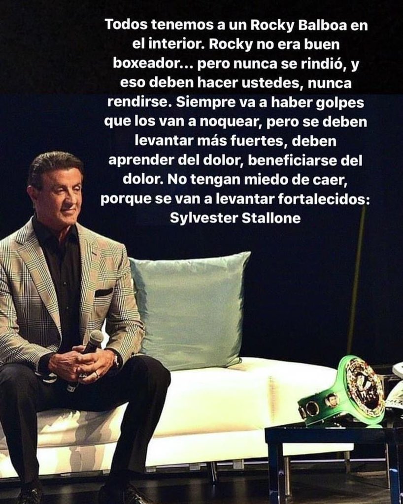ChavaESPN's tweet photo. Y sí @TheSlyStallone https://t.co/WU1r6goCJ4