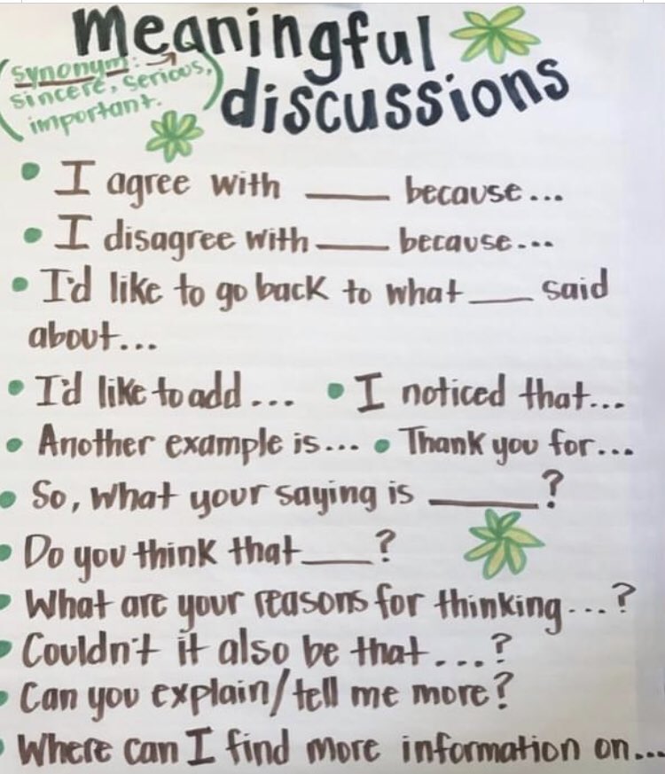 via @teacher2teacher What if we coached Ss on ways to make group discussions meaningful? #realworldskills #SEL