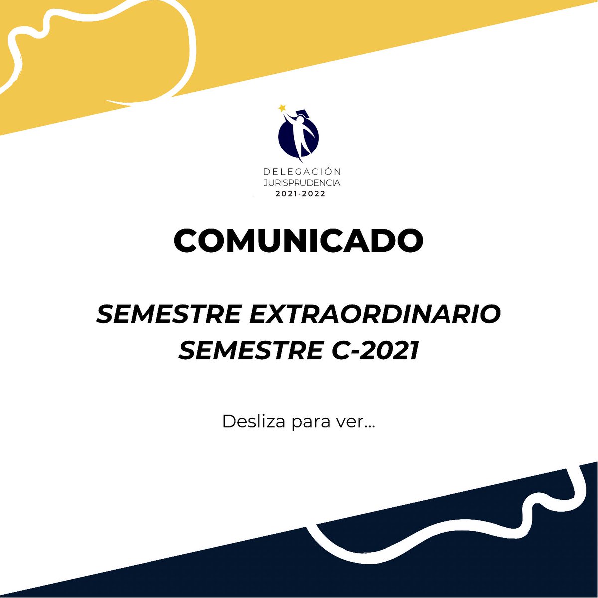 DEFJ_UCSG's tweet photo. Comunicado referente al Semestre Extraordinario C-2021, verano.
Para mayor información puedes escribirnos por interno  #Delegacion2021 #SeguimosContigo https://t.co/azXs6HiVwP