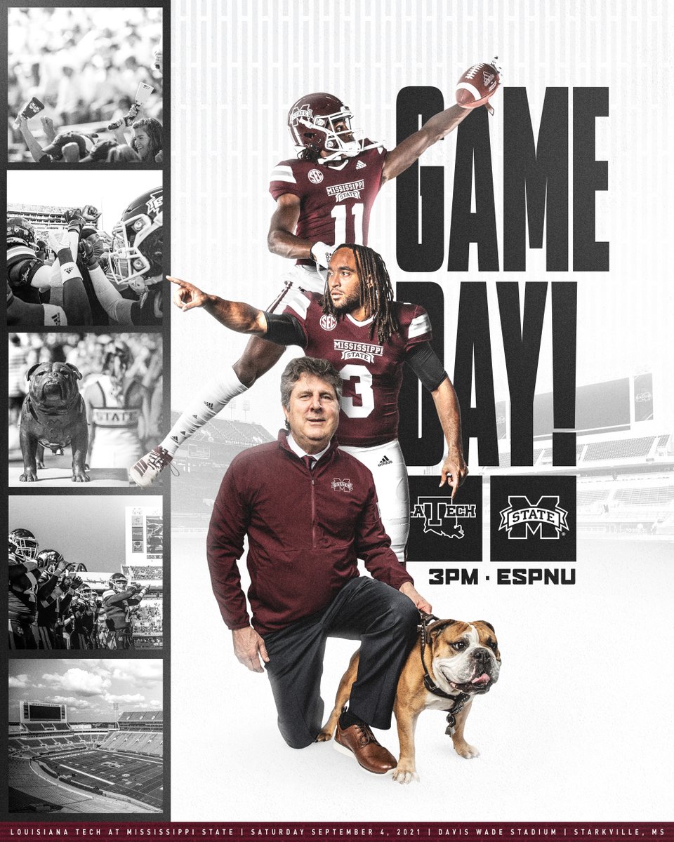 We love to say it...
𝑮𝒆𝒕 𝑼𝒑, 𝑰𝒕'𝒔 𝑮𝑨𝑴𝑬𝑫𝑨𝒀 ‼️

#HailState🐶