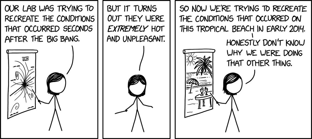 Recreate the Conditions xkcd.com/2511
