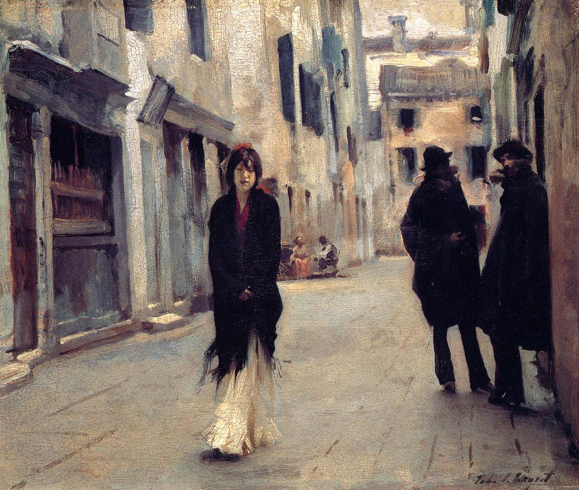 Street in Venice, 1882 #sargent #americanart