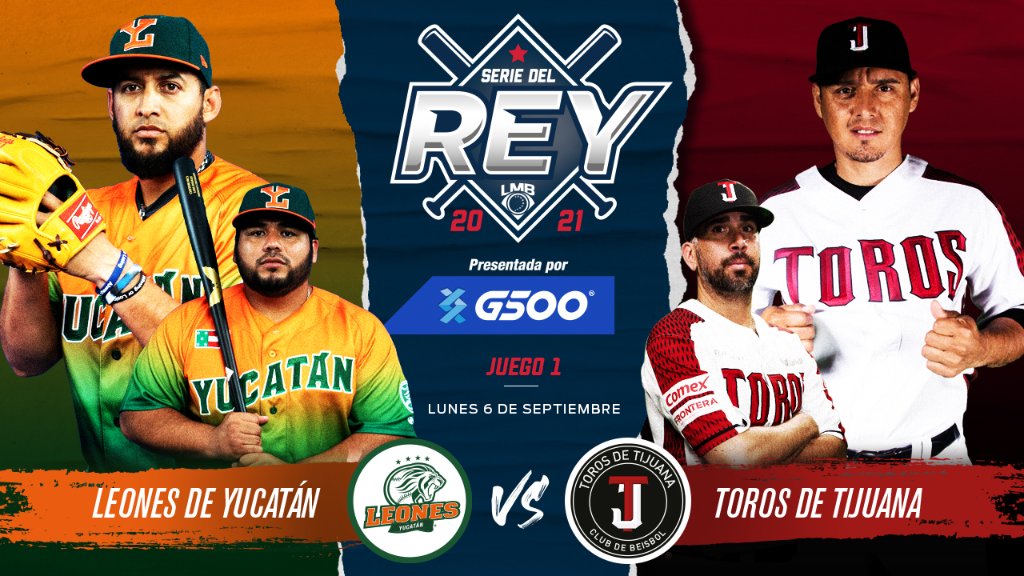 LMBBanorte's tweet photo. SERIE DEL REY 2021 👑

🦁 @leonesdeyucatan 🆚 @TorosDeTijuana 🐃

Serie de frontera a frontera, del 5️⃣ al 3️⃣ para recorrer México y conocer al nuevo dueño de la Copa Zaachila 🏆⚾🙌 https://t.co/Bd6sHIYqse
