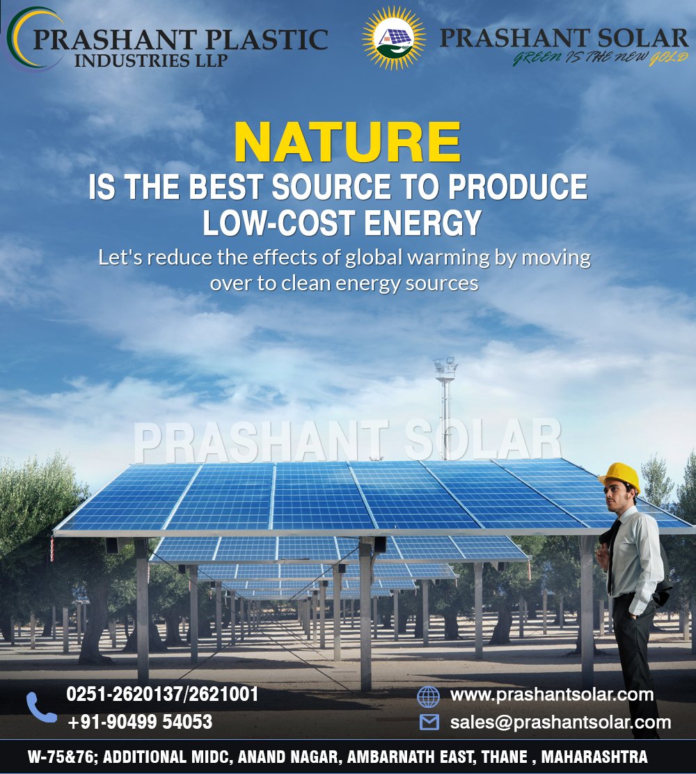prashant_solar's tweet photo. Lets reduce the effects of global warming by moving over to clean energy sources.
.
For further details contact us on
0251-2620137/2621001 +91-90499 54053
.
#Prashantsolar #aatmanirbharbharat #vocalforlocal #makeinindia #solarizeindia #pmo #india #world #renewableenergy #solar https://t.co/KVdQxEXrWl