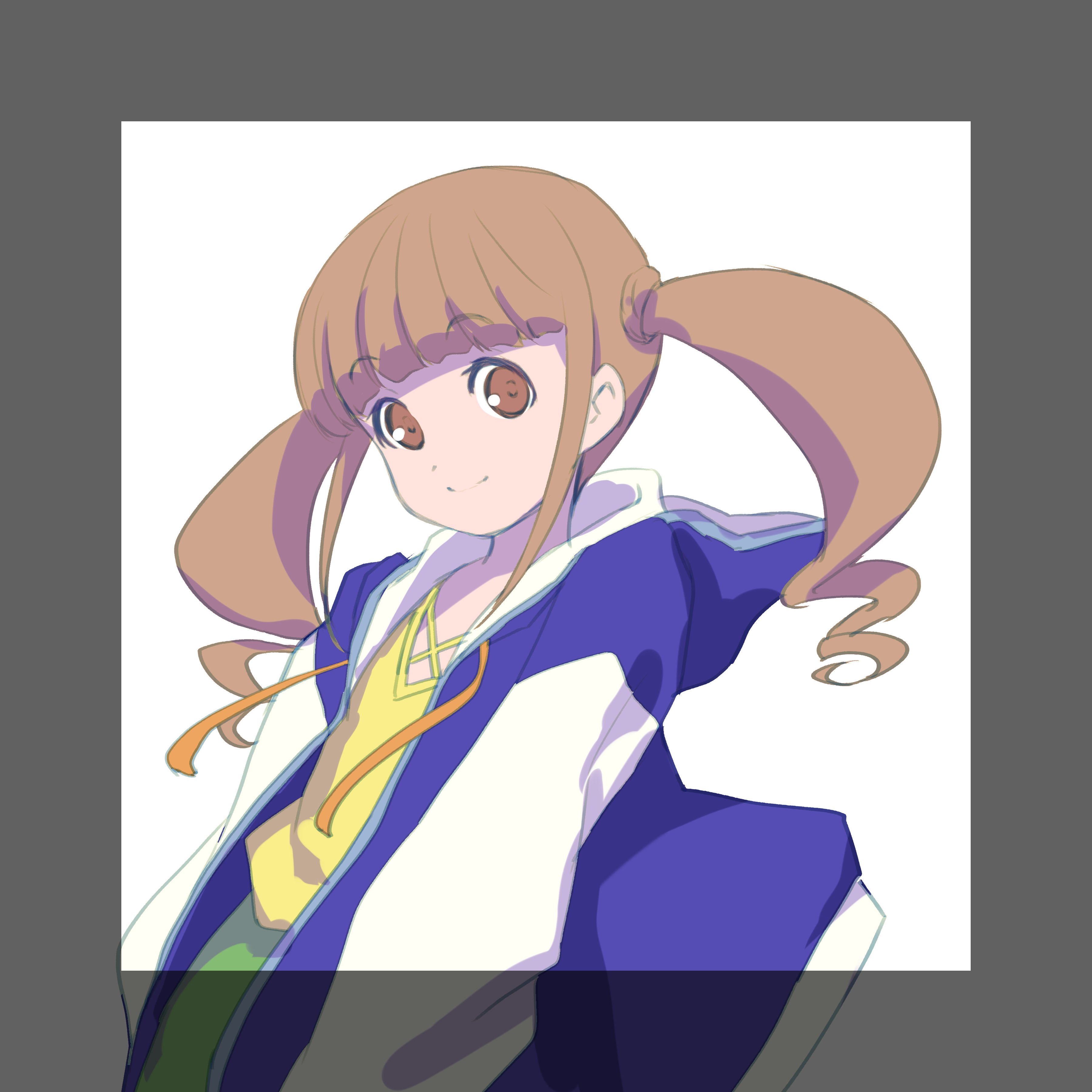 さようすけ 昨日アニメ塗りが手抜きか って話題が出たので やっぱアニメ塗りムズい １枚目は単に立体と堕ち影だけ塗った仮塗り ２枚目は奥にあるものは塗りつぶして全体で立体感出そうとしたの ３枚目は光源変えて２枚目と同じ考えで 動かす事考えたら１枚