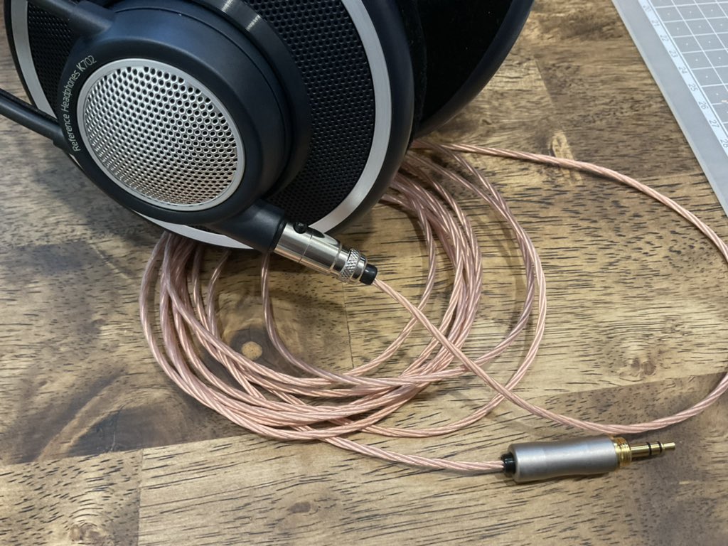 Protone Akg K702用のケーブルの自作