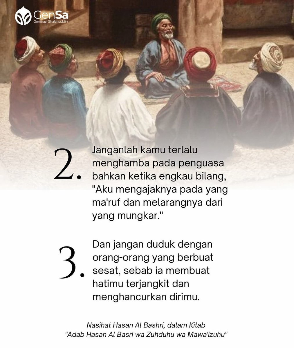 Nasihat Imam Hasan Al Bashri tentang 3 hal yg setan bisa mengambil alih kesadaran manusia.