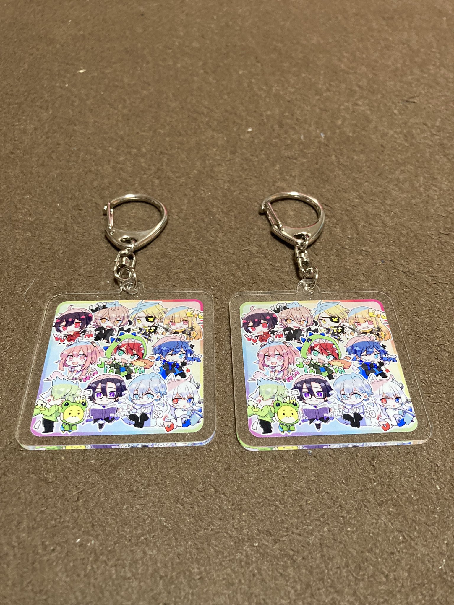 ぱぴお カラピチ大集合キーホルダーが今日届いた 娘達がカラピチ好きで最近カラピチが募金もしてたからグッズ を買って少しでも募金に協力をしたいって事でキーホルダーget 娘達の押しはのあさん えとさん 嫁はじゃぱぱくん カラフルピーチ から