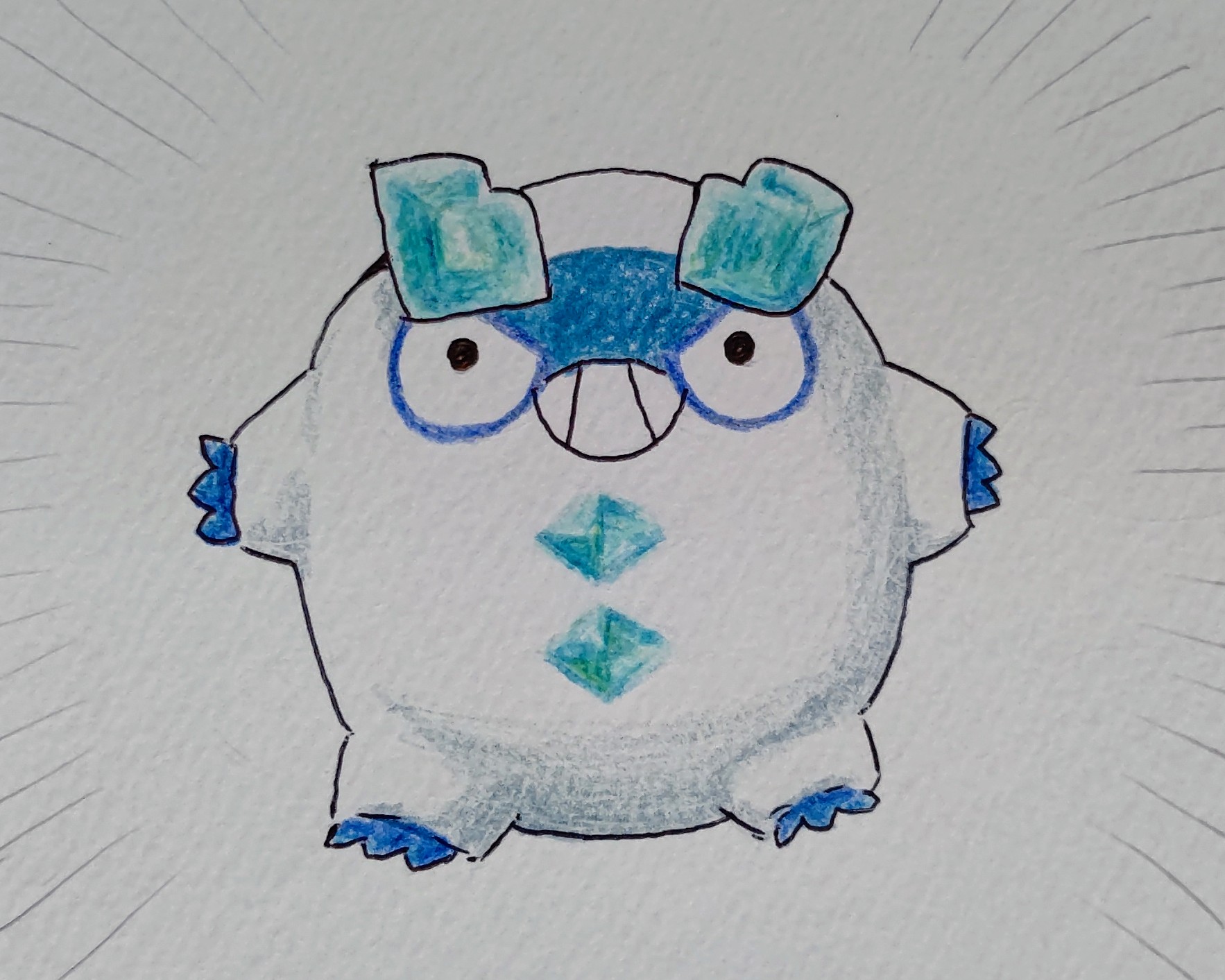 うえはら A Twitter だるまっかー ダルマッカの威嚇ポーズがかわいかったので描いてみた もうしばらく野生では出ないのかなぁ ポケモンgo ガラルダルマッカ ダルマッカ ポケモンイラスト イラスト 色鉛筆画 T Co Ohur8xeleo Twitter