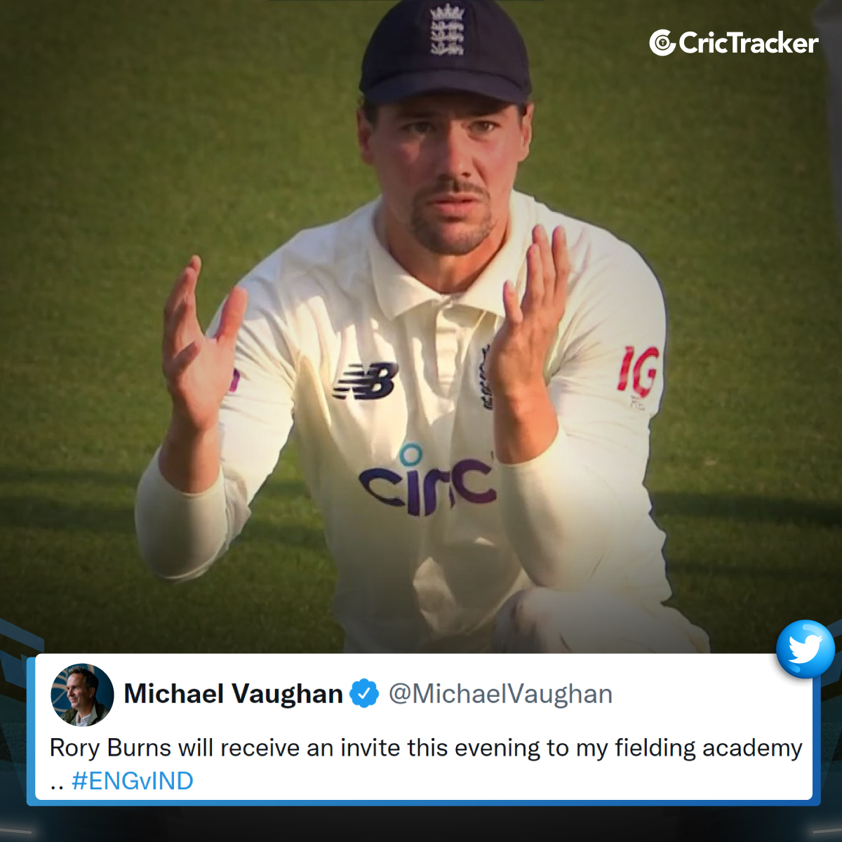 Crictracker On Twitter Michael Vaughan S Funny Take On Rory Burns Dropping Rohit Sharma Twice Engvind Michaelvaughan Roryburns Cricket Crictracker Https T Co Zywdsrkgeb