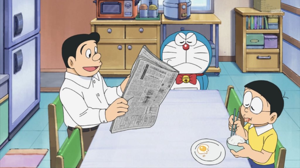 ドラえもんの新聞に頻出する ジョン氏の涙 きしめん食べる とは 追記あり ジョン氏の涙 真相分かる Togetter