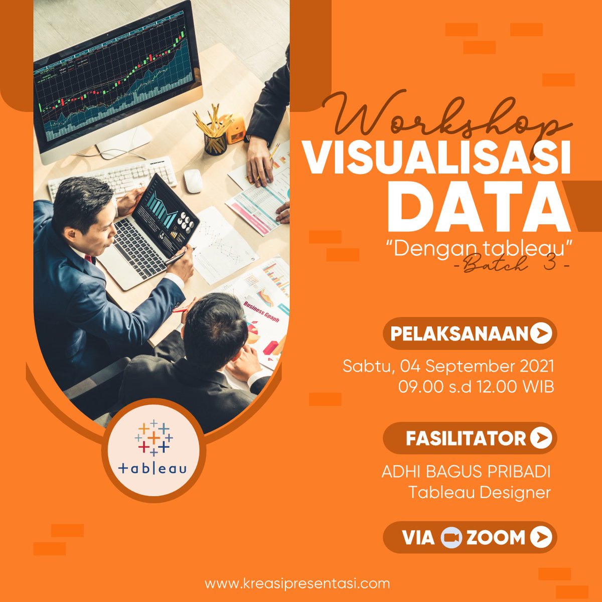 adhibaguspribdi's tweet image. Kelas hari ini 
#amazingdatavisualization #amazingdatapresentation #tableausoftware #tableu #datavisualization #dataviz #powerbi #dataanlaytics #workshoptableau #pelatihanonline #pelatihantableau #trainingtableau #workshoponline #pelatihananalisadata #pelatihanvisualisasidat