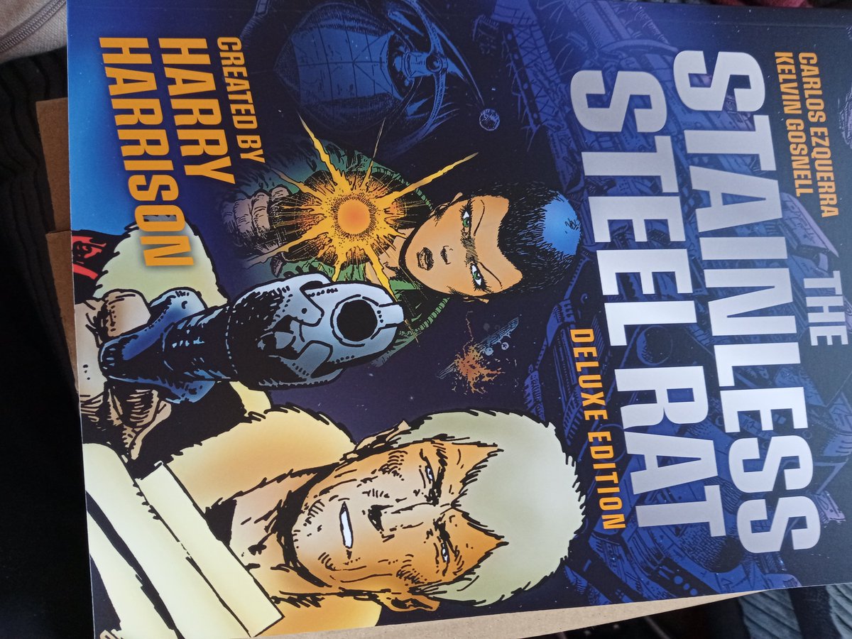 Penman68's tweet photo. @SpaceSpinner2K hi guys released 22 March 2021 @2000AD The Stainless Steel Rat Deluxe Edition, looking forward to revisiting this gem https://t.co/ZkKnNGaFzb