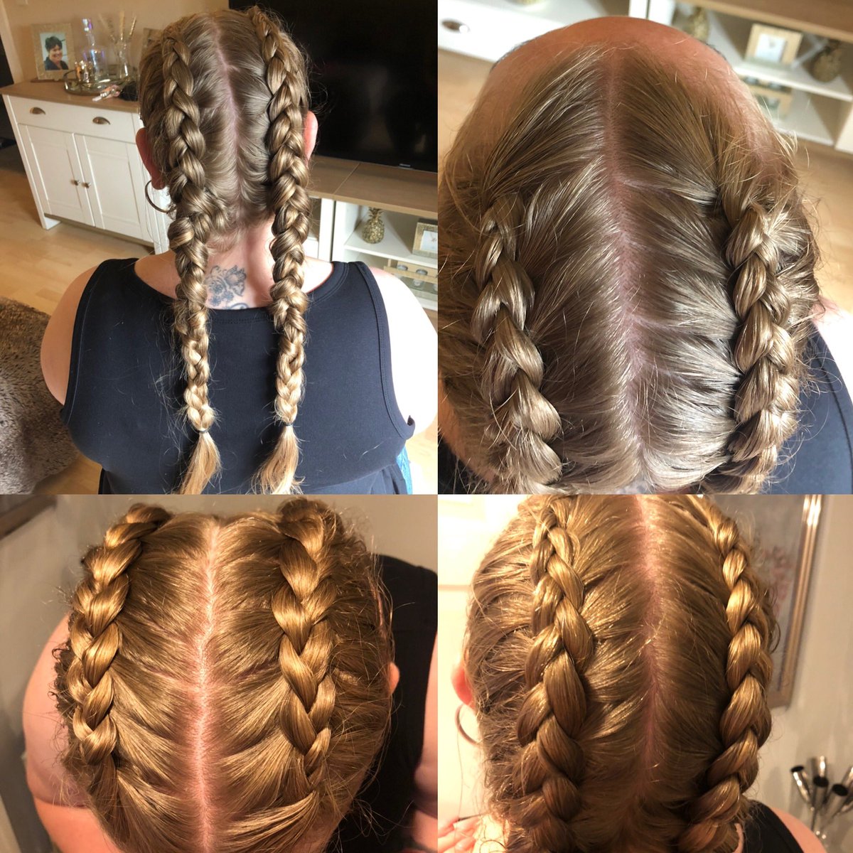 Festival ready 💇🏻‍♀️💗✌🏻 #festivalhair #doubleplaits #dutchbraid