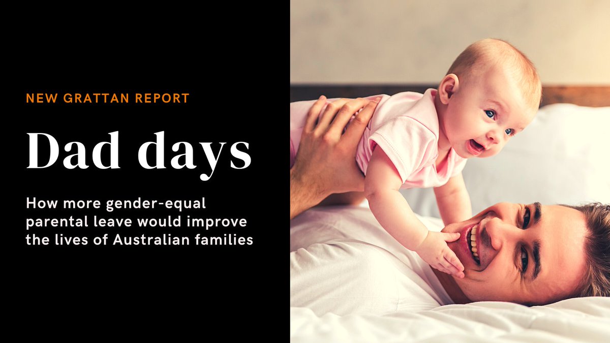 This #FathersDay, we’re calling for an increase to paid parental leave for fathers and partners. 

The federal gov’t should add 6 weeks to the current 20-week allowance to help share the parenting load.

Our new report grattan.edu.au/report/dad-day…