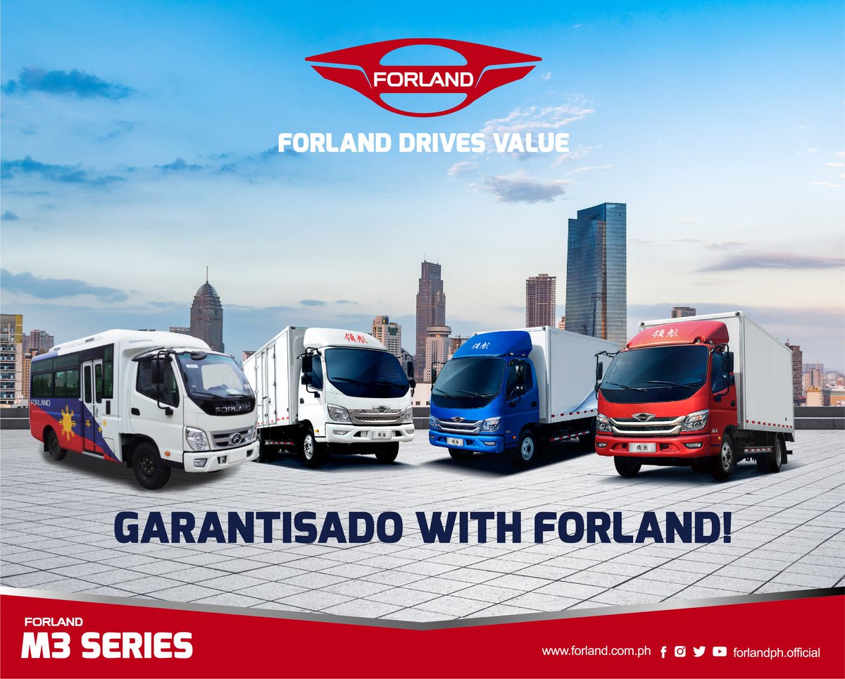 forland_ph's tweet photo. Garantisado with Forland!
Changes happen in a blink of an eye. 

With the new restrictions, businesses have to adjust yet again. Give your business a fighting chance with Forland M3 series truck. #ForlandPH https://t.co/sOR0BN02Lo