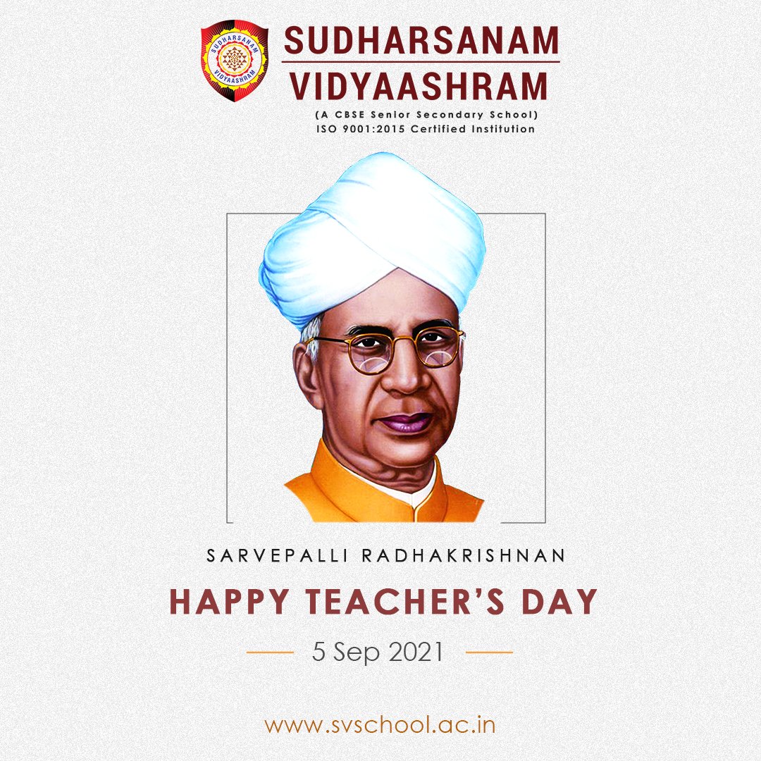 svschool_'s tweet photo. Happy Teachers' Day to all dedicated teachers, especially our staff at #SudharsanamVidyaashram
Let’s celebrate this wonderful day by tagging your most favorite teacher and wish them well!
#teachersday2021 #teachers #gurudev #Guru #HappyTeachersDay #svschool #CBSE #school https://t.co/zdHbz4LMp8
