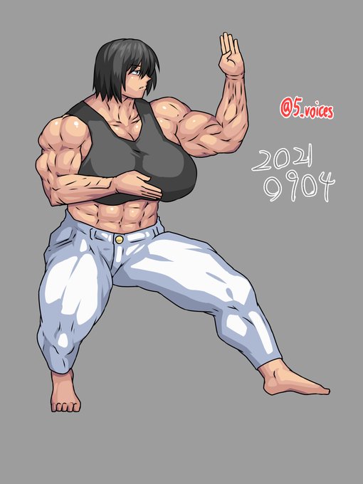 ボディビル模写。 