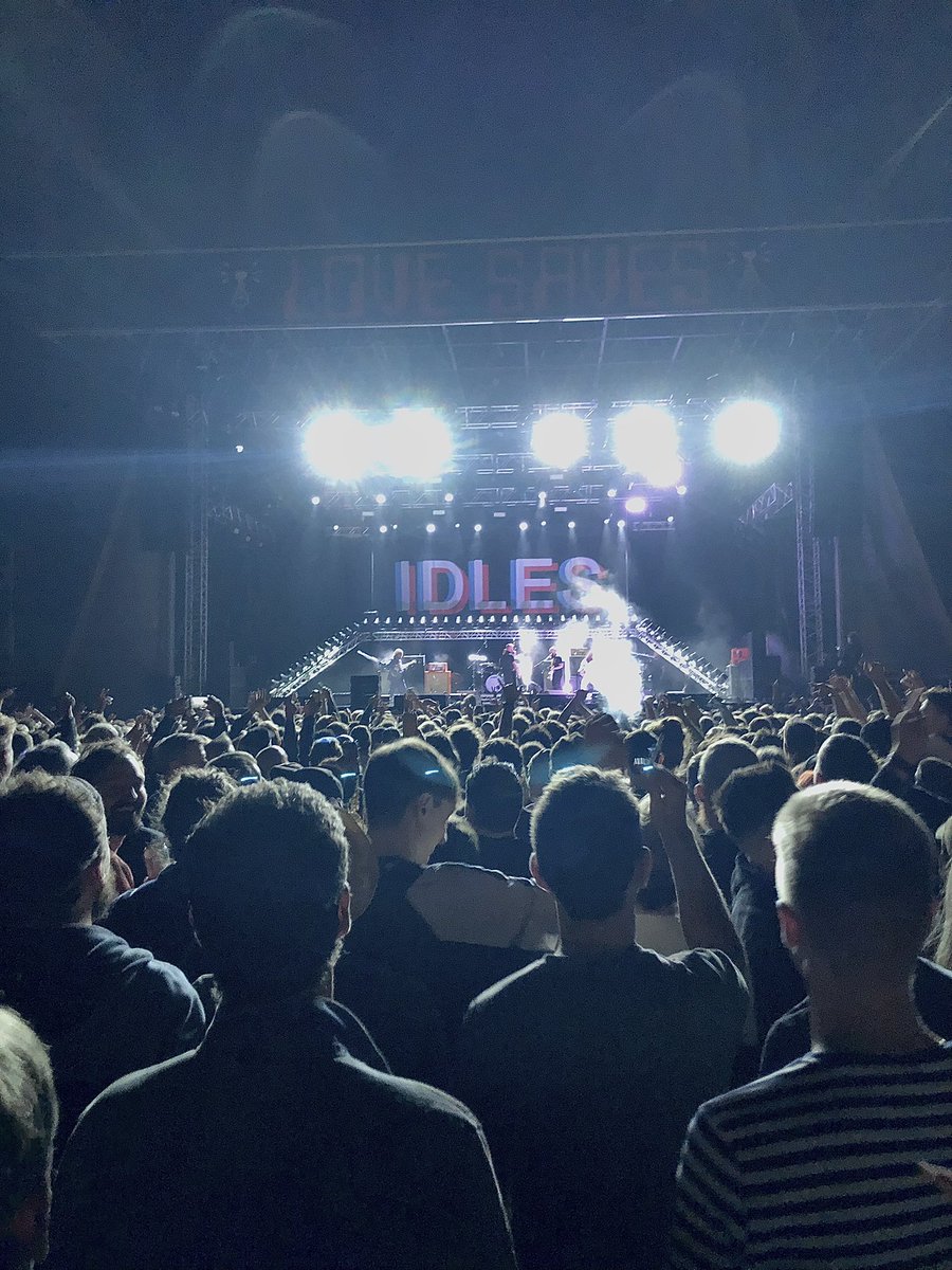 Ringing ears, broken voice and half a pint of Thatchers down my face - the things I used to hate about live music suddenly feel like the best thing in the world. Thanks <a href="/idlesband/">I D L E S</a>. That was class.