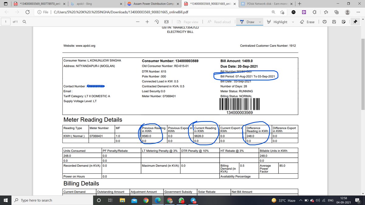 Lksingha2's tweet photo. Why should I pay the bill, if it is a kind of mechanical error in the meter box or maybe the bill generation process? @apdclsocial @BimalBorahbjp @CMOfficeAssam 
#apdclbill
#wrongelectricitybill
#Apdcl https://t.co/5n4YFohJef