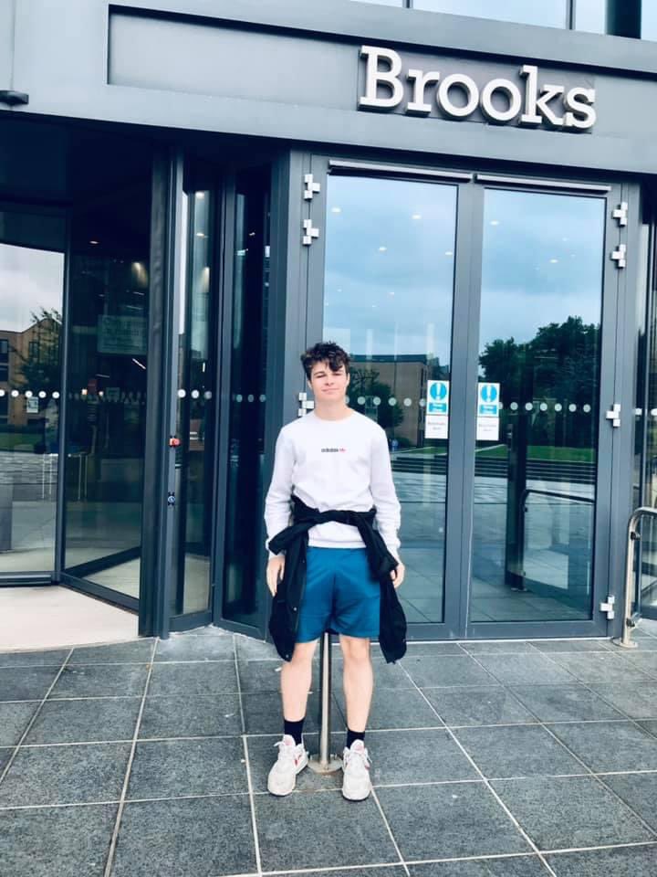 bigbaddoctor's tweet photo. One of the boys picking up his ID card for ManMetUni yesterday with Jane 
#superprouddad ❤️
Trip to IKEA for both lads wallet 😉stressing and much lighter now 😬
#emptynest #uni #manmetuni #manuni https://t.co/dtKCZige36
