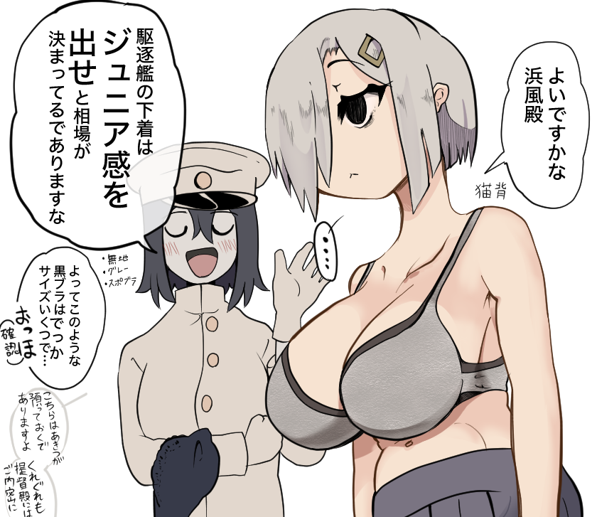 駆逐艦の下着に意見を言うあきつ丸 