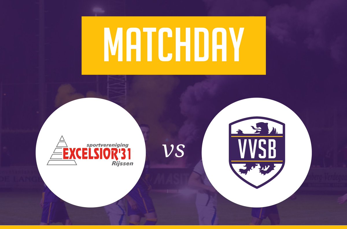 VVSBNWHout's tweet photo. MATCHDAY! 💜💛
🕝 14.30 uur
🆚️ @excelsior31
🏟 Sportpark De Koerbelt, Rijssen
🏆 Derde Divisie Zaterdag
#️⃣ #excvvs https://t.co/n8plPLSN4q