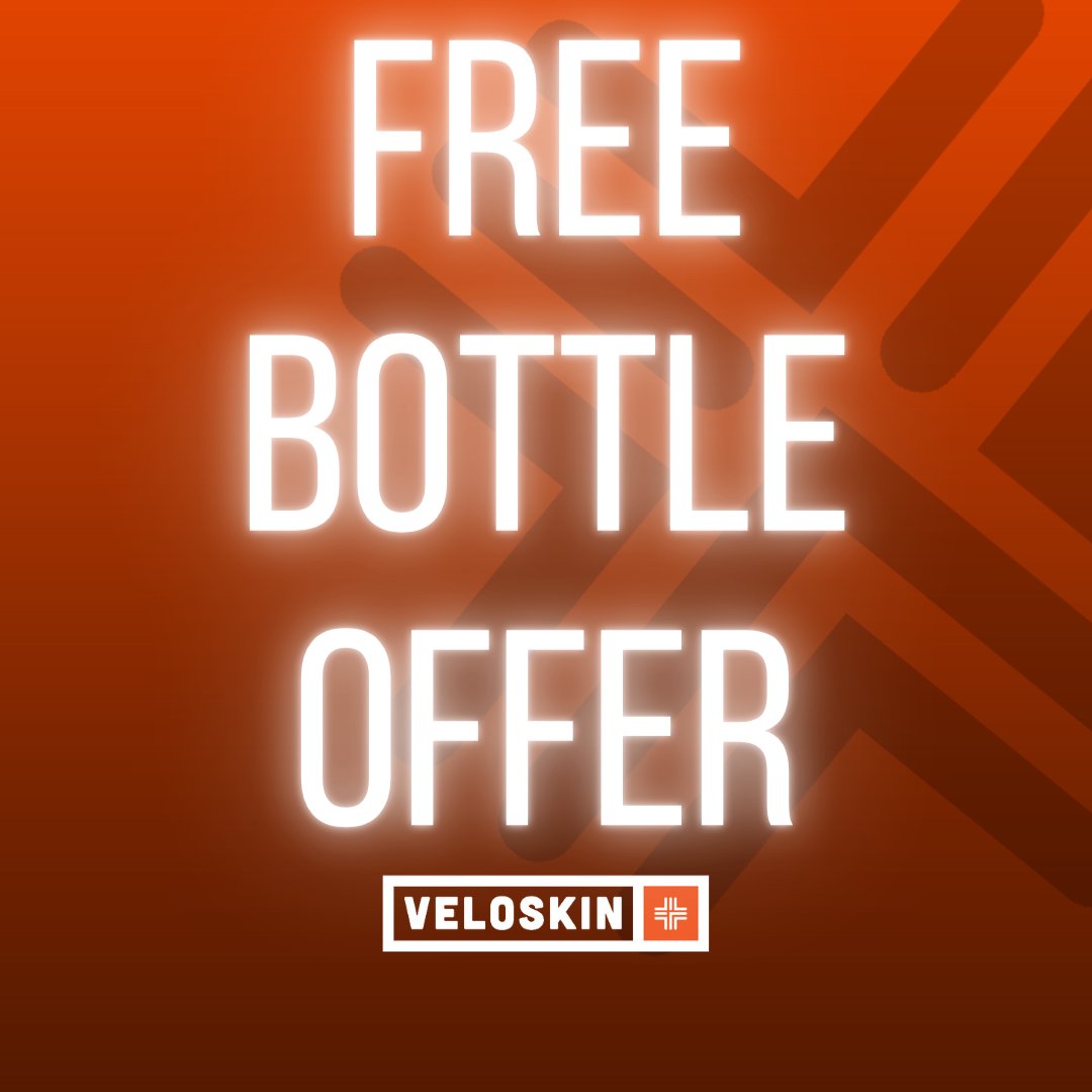 FREE BOTTLE 💦

During <a href="/TourofBritain/">Lloyds Tour of Britain</a> when you spend £40+ on our website, you can claim a free Veloskin bottle with your order, just add one on &amp; it will discount at checkout. You'll then have a bottle as used exactly in the race by both @canyondhbsungod &amp; @RibbleWeldtite 🧡