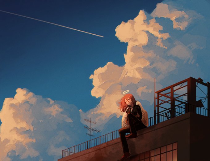 「男の子 飛行機雲」のTwitter画像/イラスト(人気順)