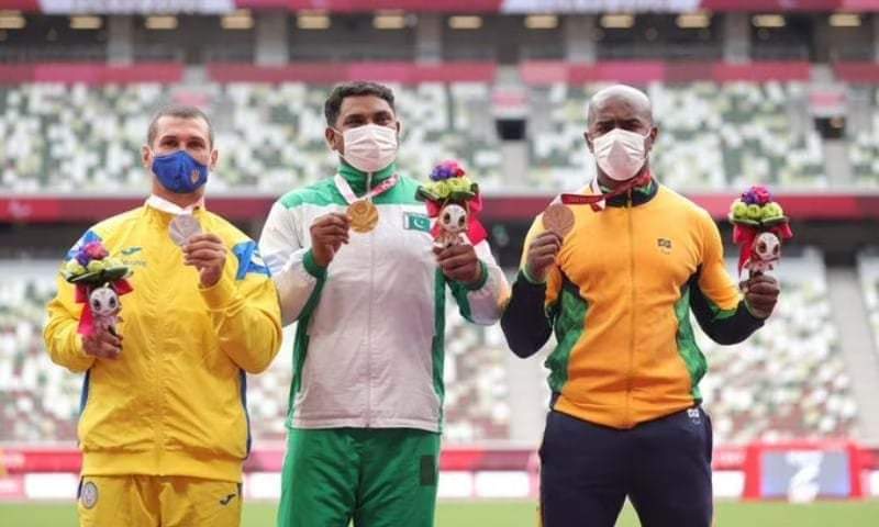 #ParaAthletics
#PakParalympic
Congratulations Haider Ali❣️🇵🇰 Whole of Pakistan is proud of you . Thank you for making yourself and us Pakistanis proud❣️  Athlete #HaiderAli made history on Friday by winning a Pakistan first ever gold medal in the discus throw competition (1/2)
