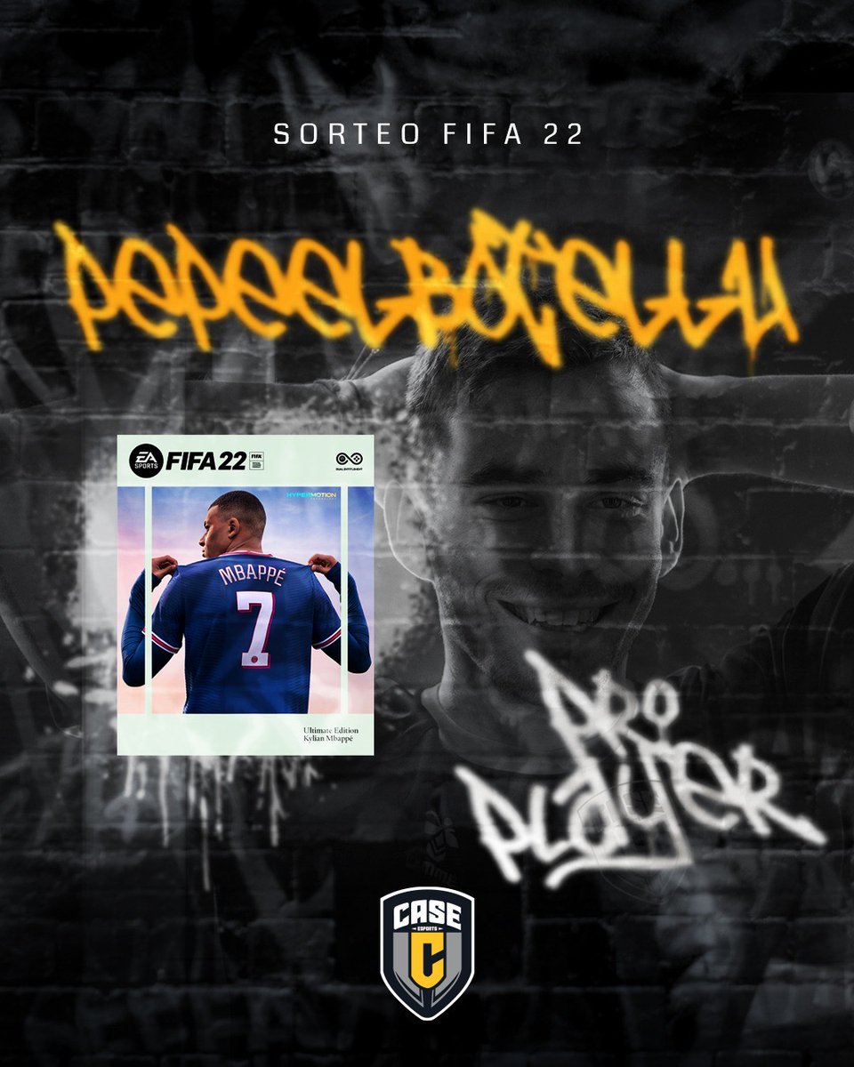 NachoAbella's tweet photo. 🎮SORTEO FIFA 22🎮

¿Quieres ganar un Fifa 22 para Ps4/5? Requisitos:

👉Seguir a @Pepeelbotellu y @CaseEsports✅ 

👉Dar RT al tweet✅

👉Menciona a ese amigo que siempre ganas✅

Ganador el 22 de Septiembre, Suerte! https://t.co/e2V66PRjwA