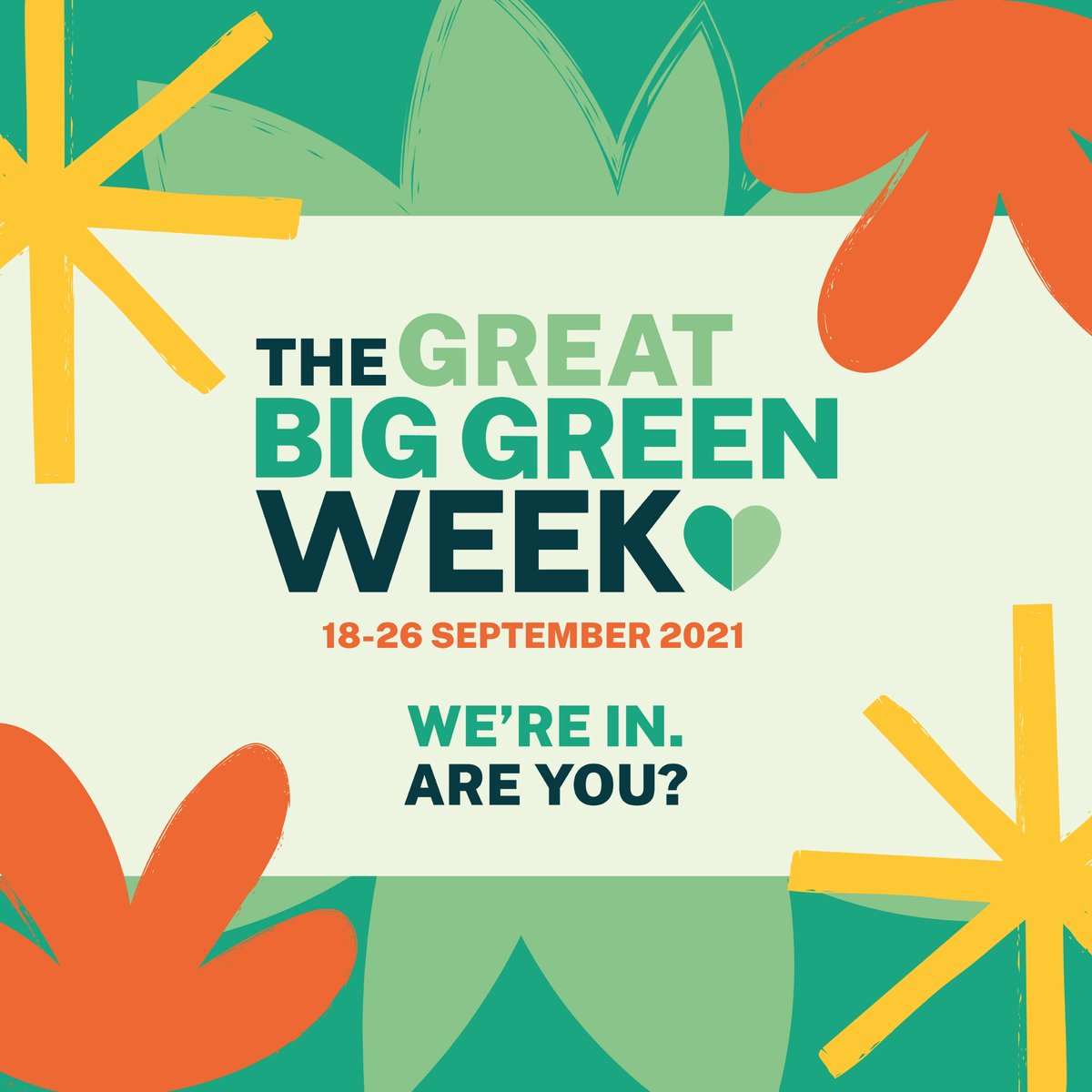 This September we’re joining @theclimatecoalition for the #GreatBigGreenWeek. It’s an exciting week full of activities to celebrate communities doing their bit for a greener, healthier, fairer future. We’re in. Are you? 🌿🌲