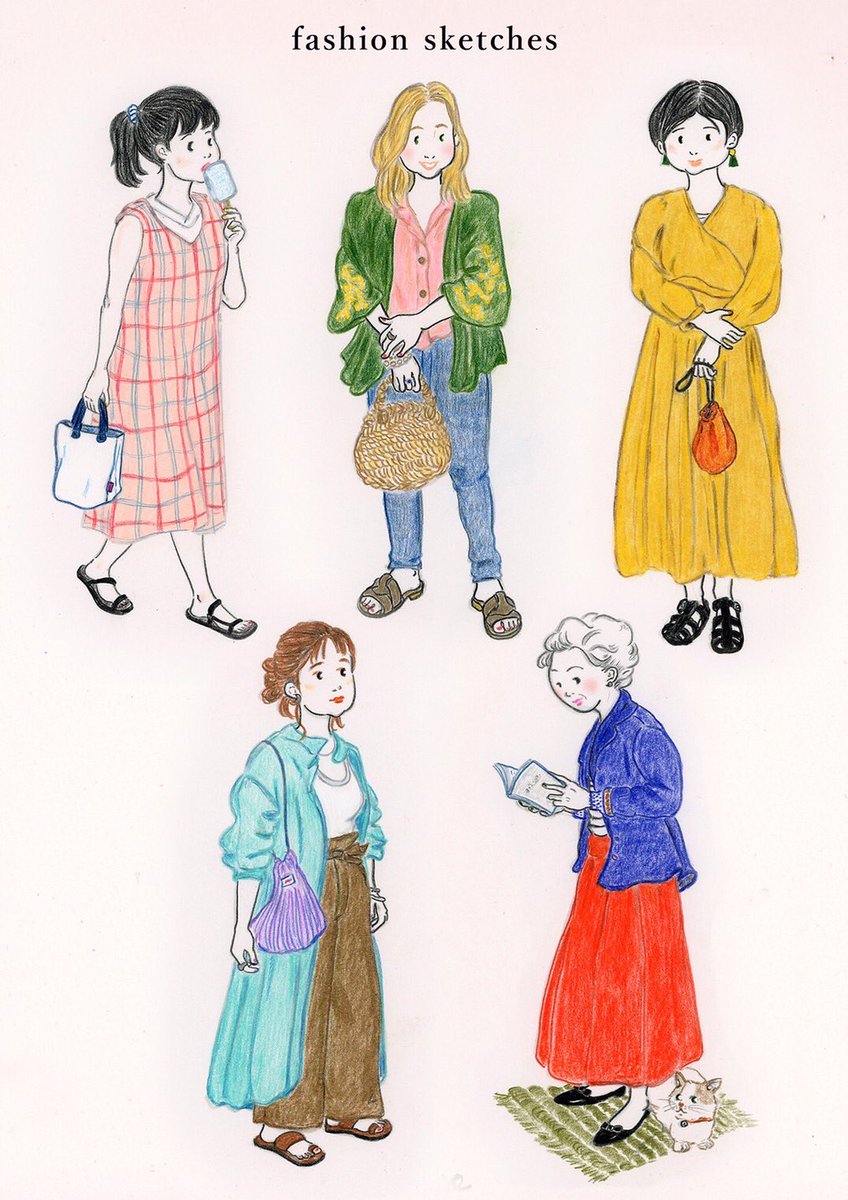Naomi Osada V Twitter ポートフォリオに ファッションスケッチ を追加しました Naomi Osada ポートフォリオ T Co Ljnlgqwqgx