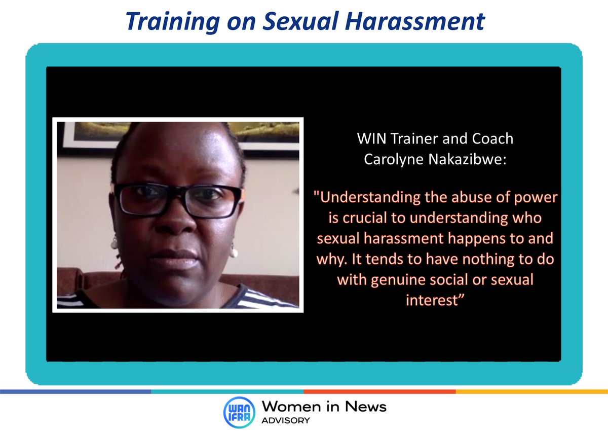 'When on attachment, I walked out of a studio when a colleague began touching me. I started being branded ‘difficult to correct’, ‘intimidating’. It was a demoralising experience. I was overwhelmed, I wanted to quit.'

We're fighting #sexualharassment with <a href="/IawrtK/">IAWRT-Kenya</a> 

#Thread