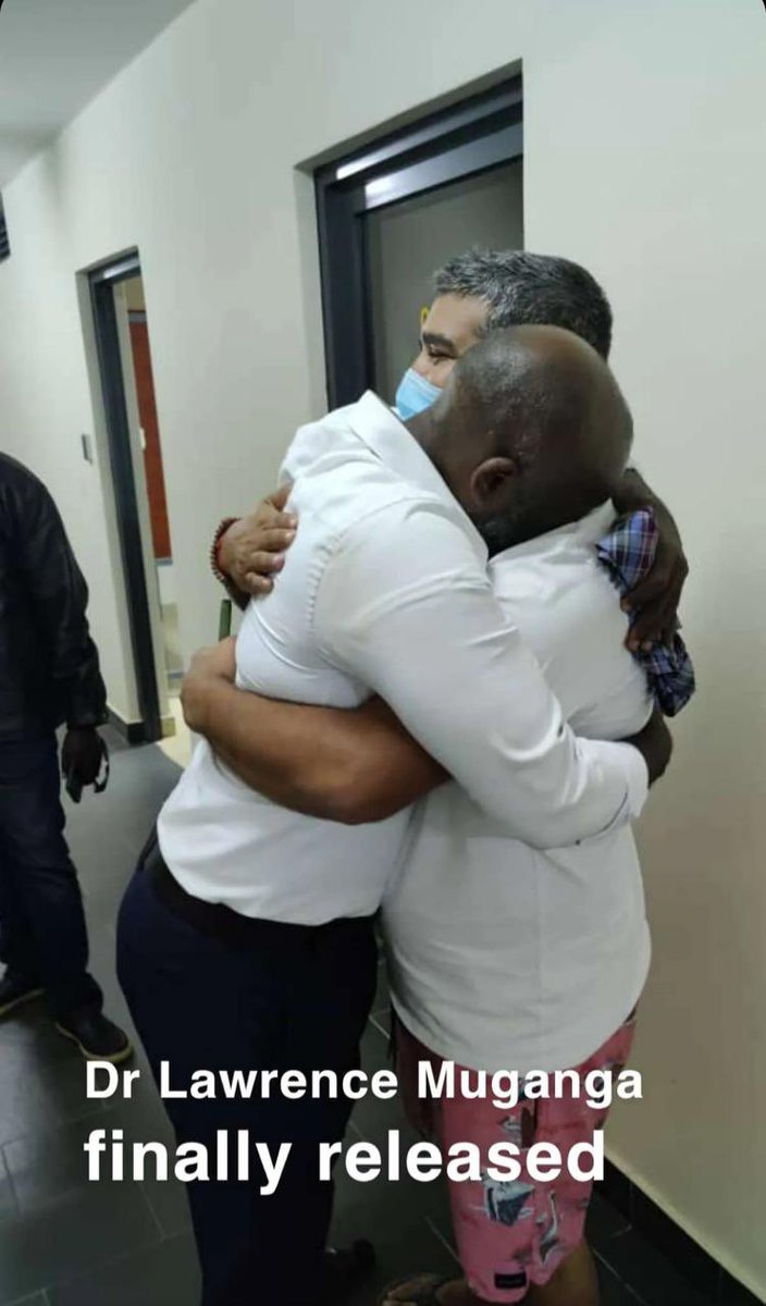 He is safe our brother @DrLawrenceMuganga thank you everyone that stood for liberty