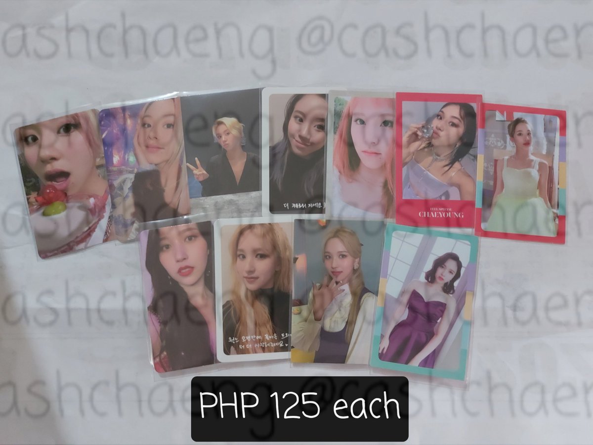 cashchaeng's tweet photo. ‼️DECLUTTERING SALE‼️

> reply/dm to mine 
> important details on first pic
> all pcs are in mint condition
> onhand and ready to ship

wts lfb kpop twice ph mina chaeyoung tzuyu pcs photocards tol ewo m&amp;m fs tyoy yoy sn wil ttg trading card once halloween twice university https://t.co/Bsr9Yv1dgI