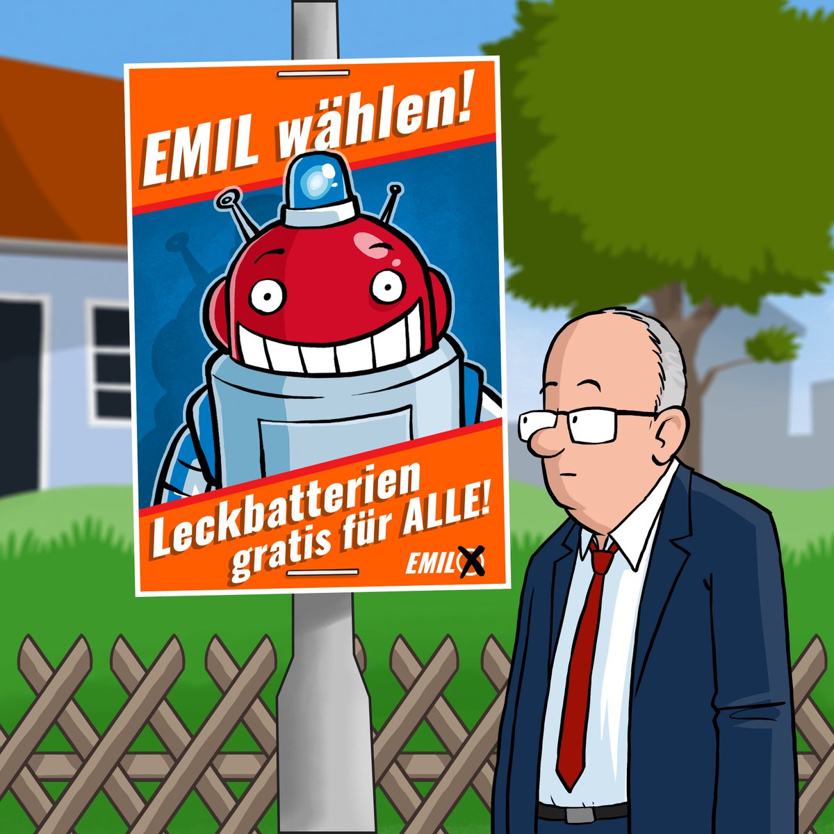 Überall hängen Wahlplakate und unser Emil wird sogar an Wahlkampfständen angesprochen. Aber was und wer wird da eigentlich gewählt und warum? Das erklärt und der Bremer Bürgermeister <a href="/AndreasBovensc1/">Andreas Bovenschulte</a>. Hört rein! 
schlaulicht.info/wahlen/