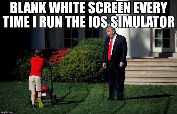 overflow_meme's tweet image. Blank white screen every time I run the iOS simulator stackoverflow.com/questions/3400… #iossimulator #xcode7 #swift #simulator #ios