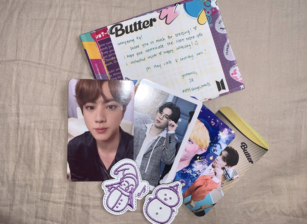 jincartae's tweet photo. thank you so much @875things for my jinnie and for surprising me with jiminieβs wp wappen π₯Ίπ medyo naiiyak pi so much π tilβ next time po! π
#875thingsproofs https://t.co/yWygwjYjSa