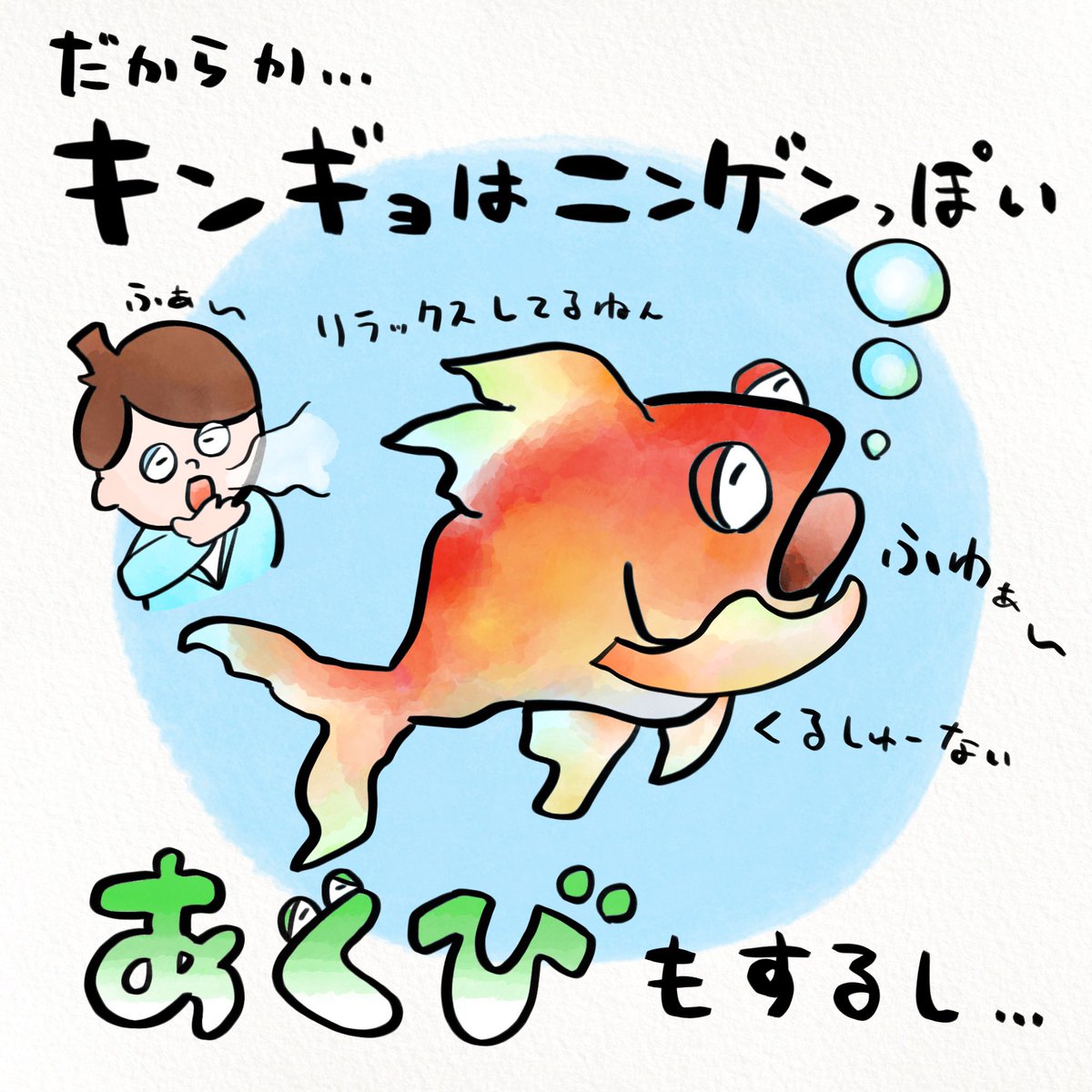 金魚は思春期になるとニキビできる 