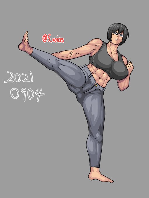 模写。アニメ塗りを練習。 