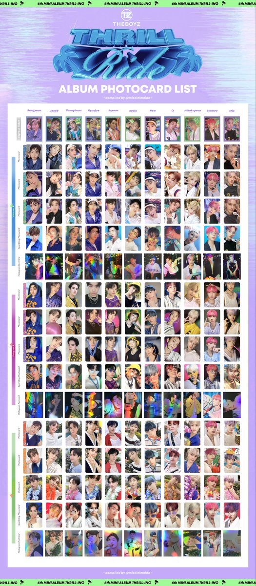 🎢 the boyz thrill ride pob photocard template/list — [ 210904 ver